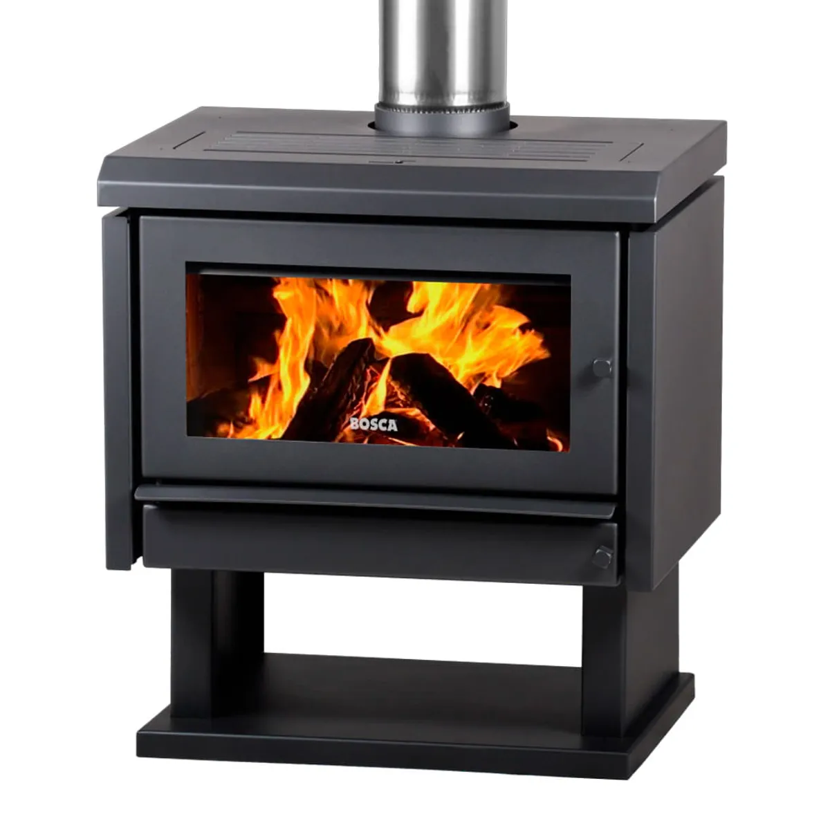 Calefactor a Leña Bosca Gold Wide Charcoal