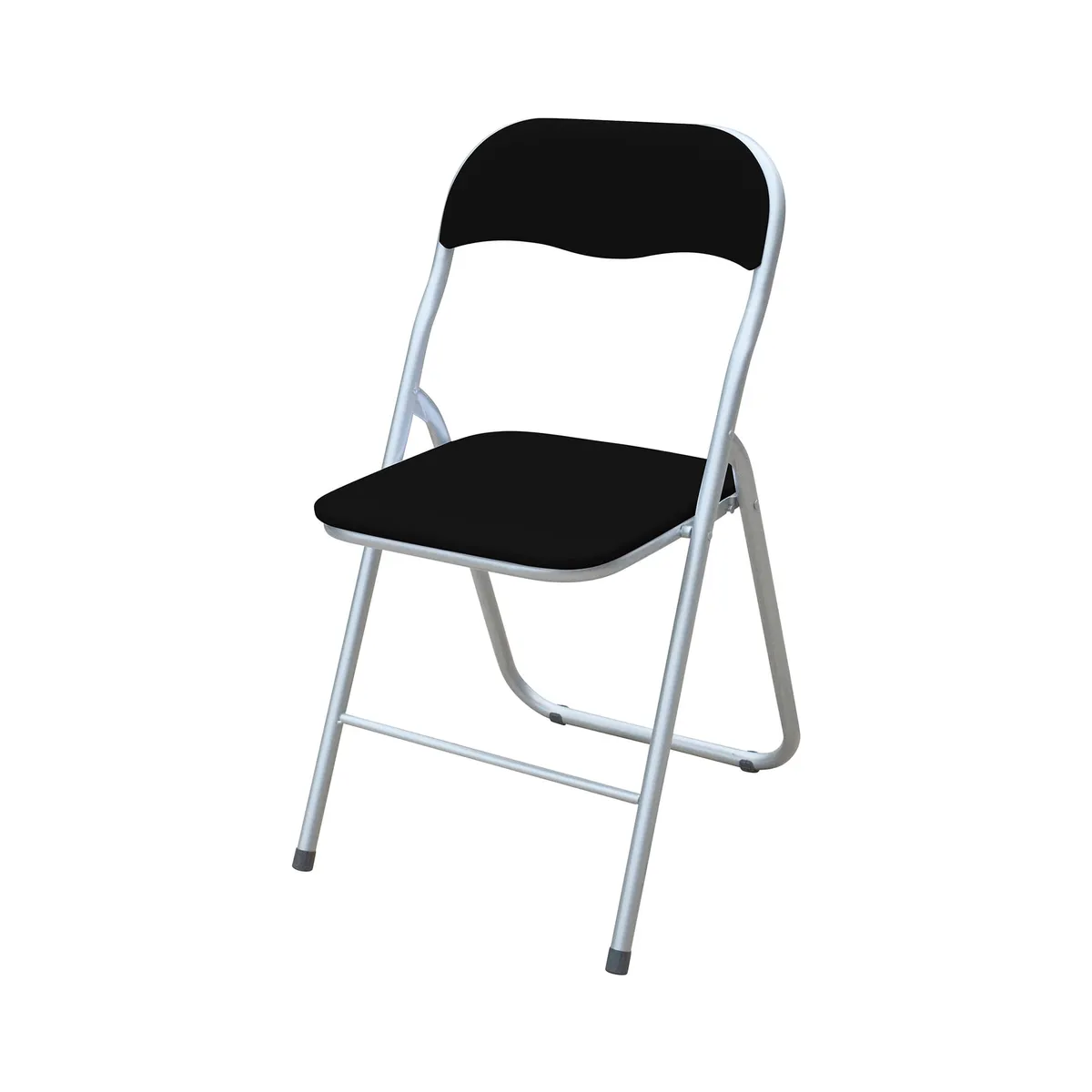 Silla plegable Carrefour Home acolchada negra