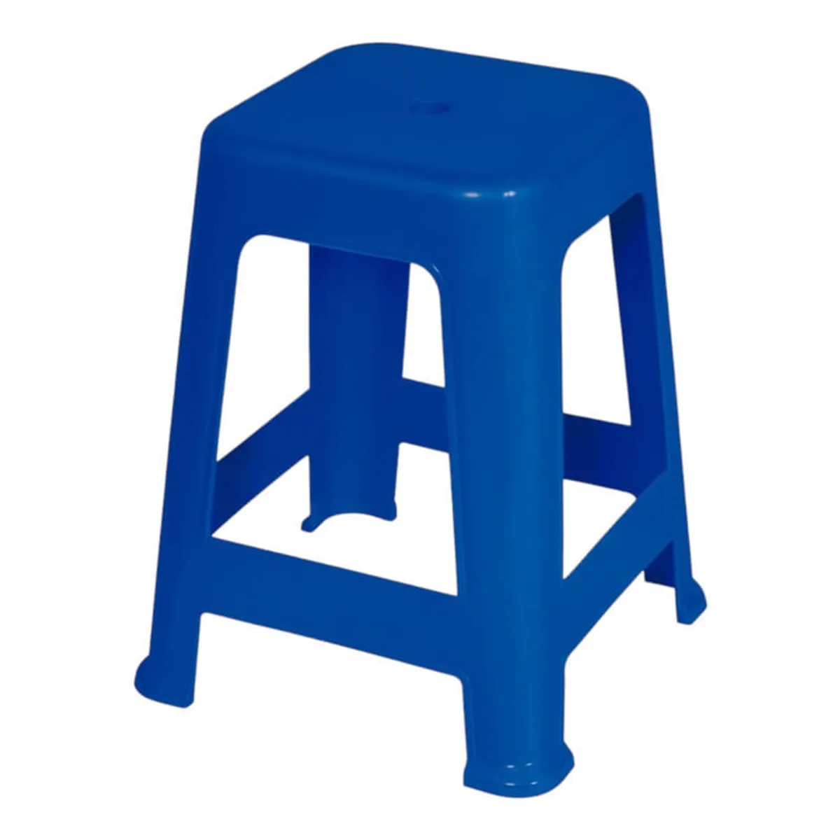 Banqueta De plástico Mor 15151130 Apilable Azul