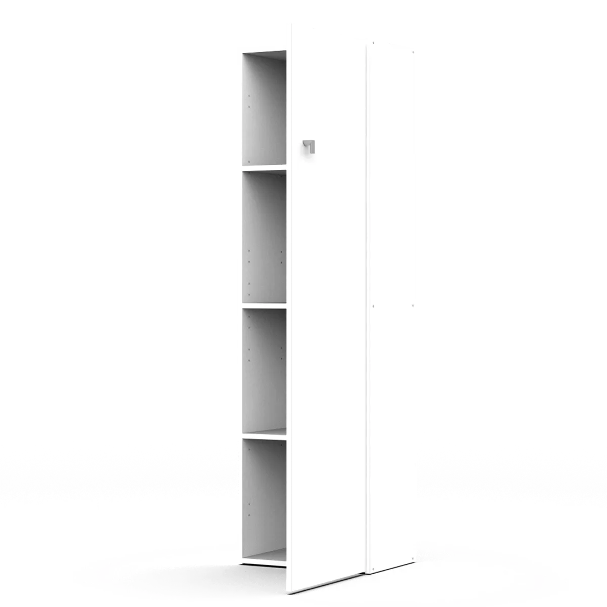 Despensero de una puerta con estantes D050