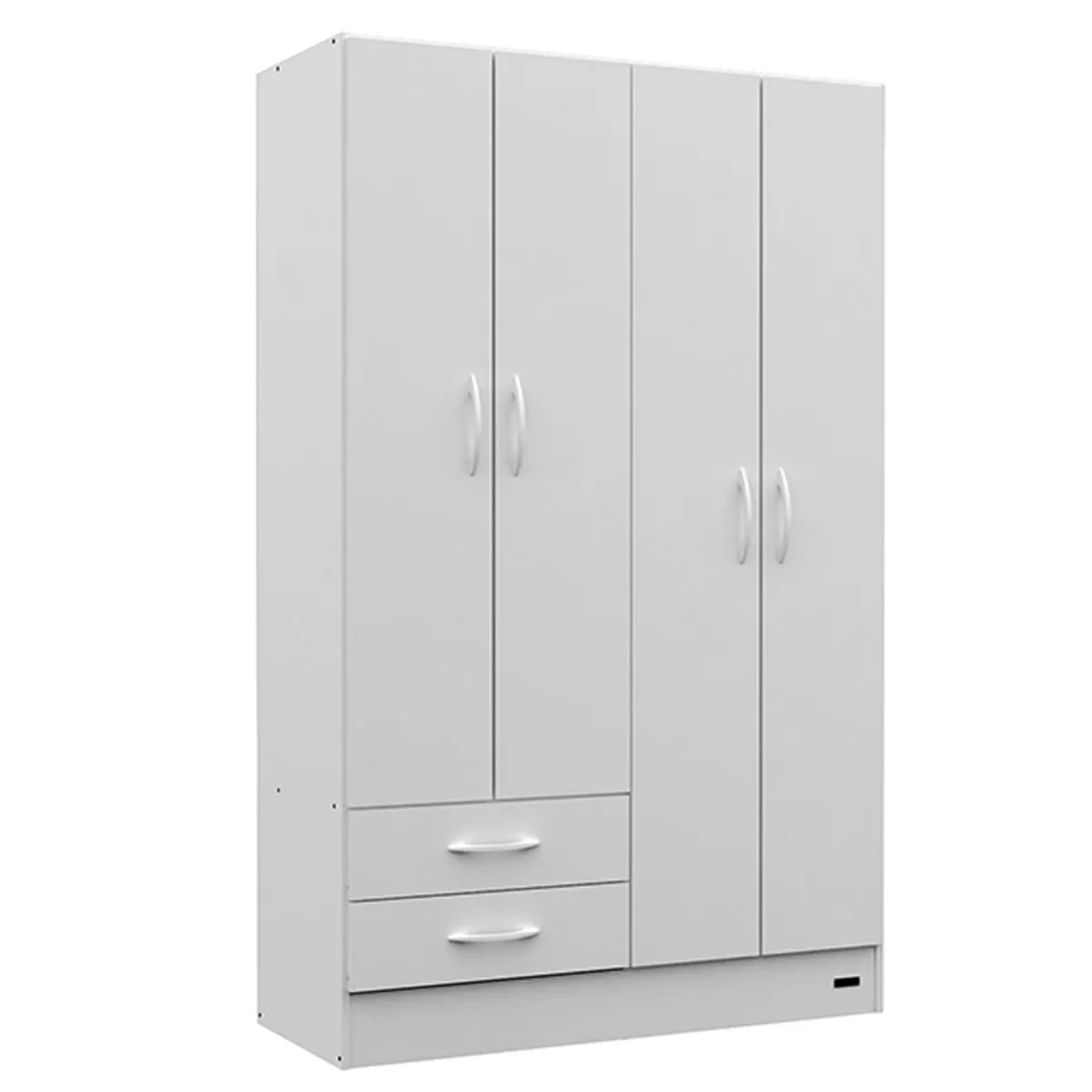 Placard 4 puertas 2 Cajones Pack Color Blanco Mosconi