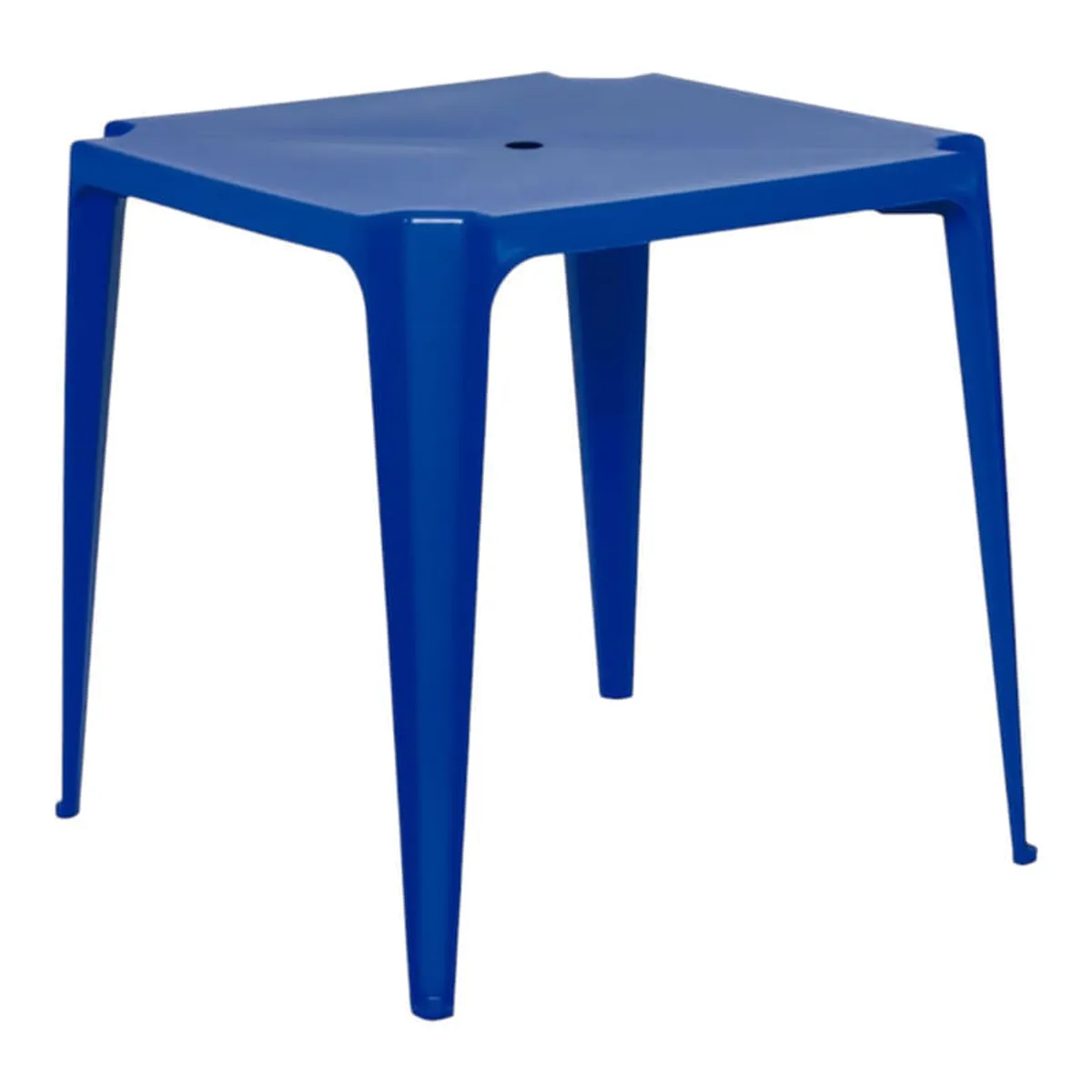 Mesa De Plástico Cuadrada Bela Vista Mor Azul