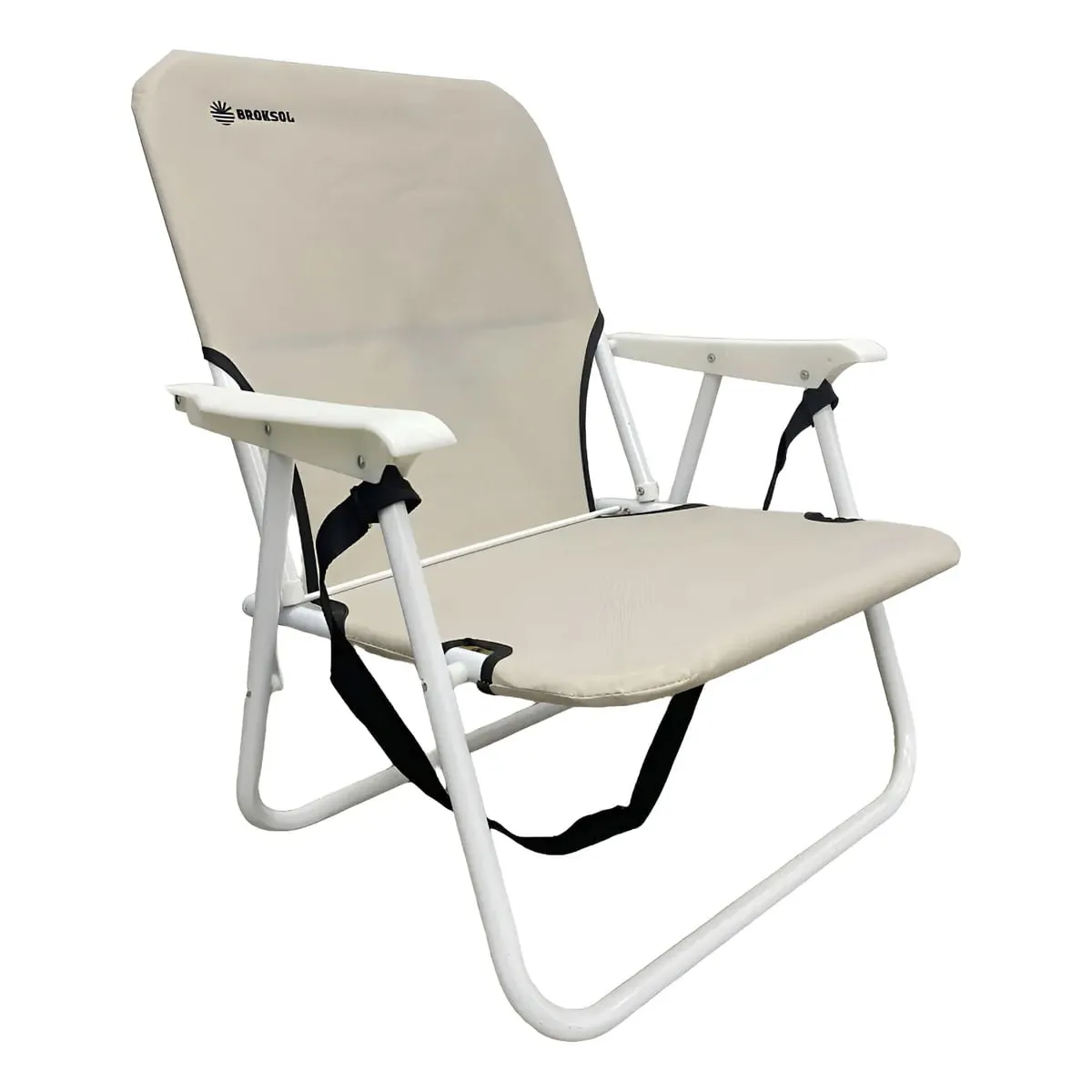 Sillon Reposera Playero Broksol Bajo Plegable Gris