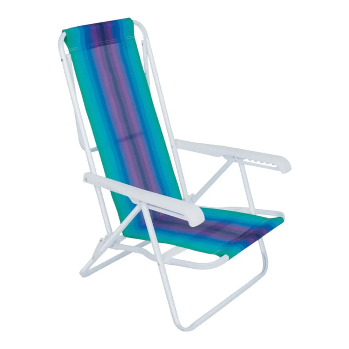 Silla Reclinable Acero 8 Posiciones Mor Celeste Y Azul
