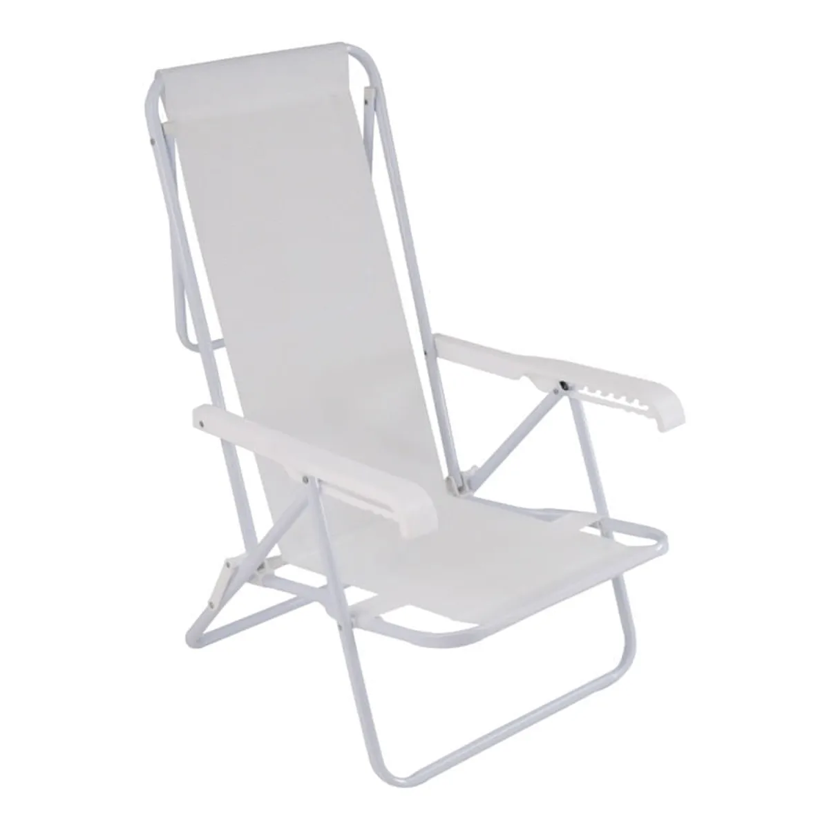 Reposera Sannet Acero Mor 002257 8 Posiciones Color Blanco